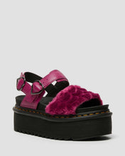 Load image into Gallery viewer, VOSS FLUFFY FAUX FUR PLATFORM SANDALS
