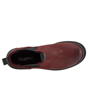 BUENO EASY NUBUCK DARK RED