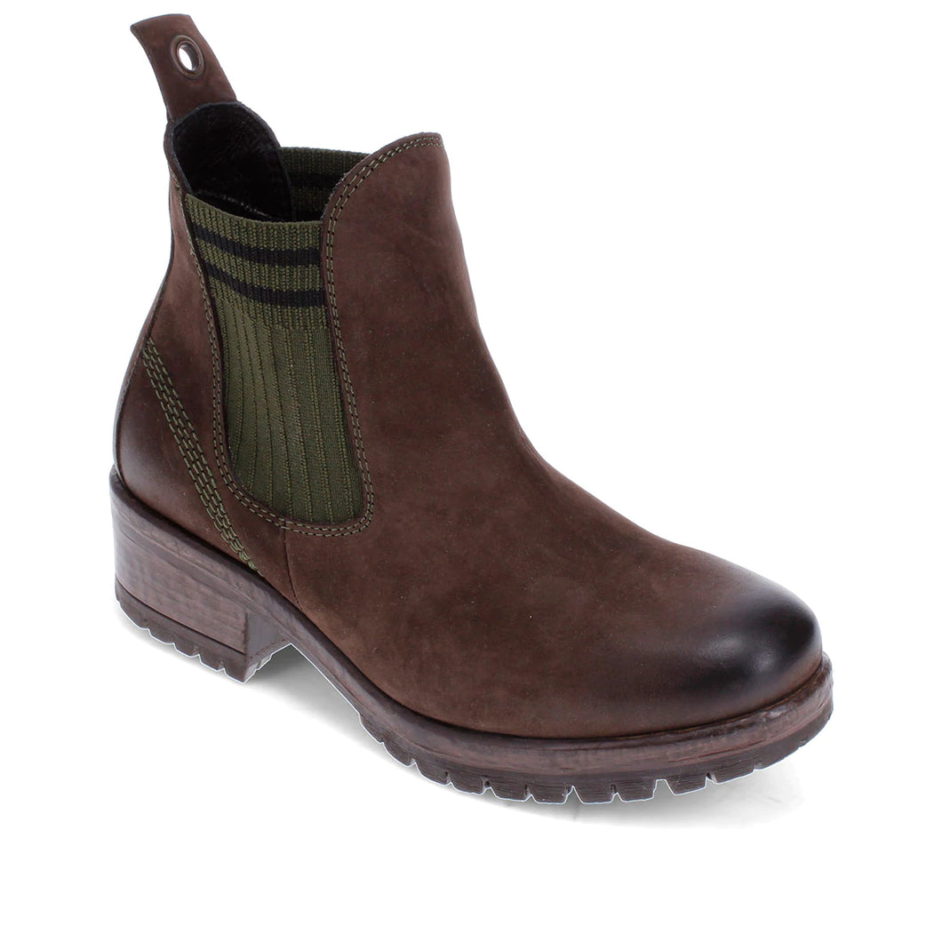 BUENO FLORIDA KNIT CHELSEA NUBUCK BROWN EAGLE/KHAKI