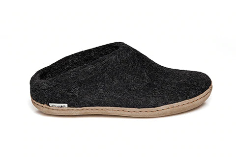 Glerups Slip-on Leather Charcoal