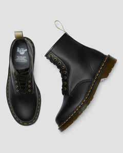 DR MARTEN VEGAN 1460 FELIX LACE UP BOOTS BLACK RUB OFF
