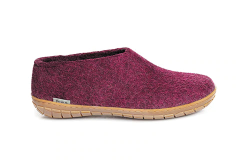 Glerups Shoe Honey Rubber Cranberry