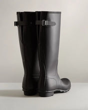 Load image into Gallery viewer, Women&#39;s Tall Back Adjustable Rain Boots Black
