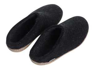 Glerups Slip-on Leather Charcoal