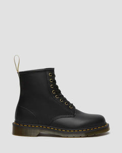 DR MARTEN VEGAN 1460 FELIX LACE UP BOOTS BLACK RUB OFF