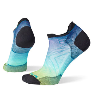 Smartwool Women's Run Zero Cushion Ombre Print Low Ankle Socks Capri