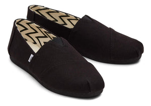 TOMS CLASSIC BLACK ON BLACK CANVAS