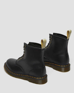 DR MARTEN VEGAN 1460 FELIX LACE UP BOOTS BLACK RUB OFF
