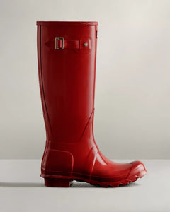 Women's Original Tall Gloss Rain Boots Military Red
